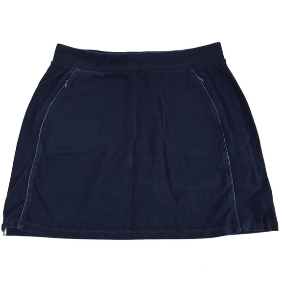 Talbots Blue Everyday Yoga Skort Size Large Pull-On Skirt - Picture 2 of 9